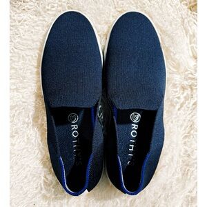 Rothy's Women’s Deep Blue Slip-On Loafers 8.5 EUC Worn Once